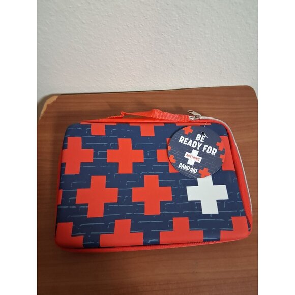 NWT Johnson & Johnson First Aid Kit Fashion Red Emergency Bag - Picture 1 of 4